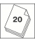 Locher Metall 20 Blatt blaugrau