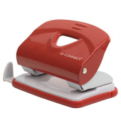 Bürolocher KF14219, rot/grau, bis 18mm 20 Blatt, mit Anschlagschiene