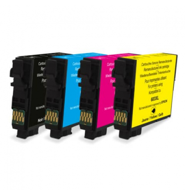 Druckerpatrone 603XL KF14242 (kompatibel mit Epson), schwarz/cyan/magenta/yellow, ca. 500 Seiten