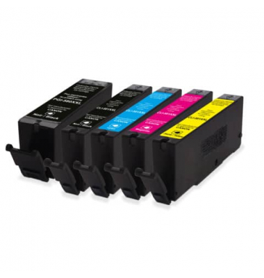 Druckerpatrone 580XXL+581XXL KF14260 (kompatibel mit Canon), schwarz cyan magenta gelb, ca. 1200 Seiten