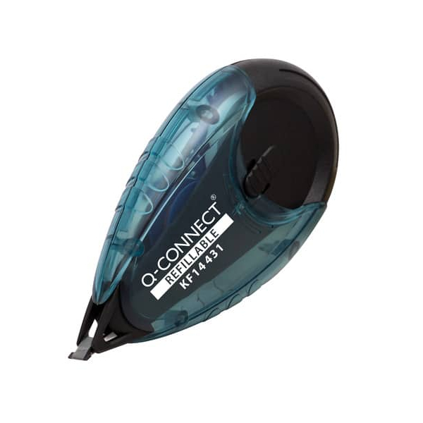 5705831144316 - Korrekturroller KF14431 transparent schwarz 42mm x 14m nachfüllbar in 100 % recycelter Karton 5705831144316 Q-connect