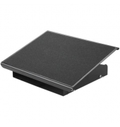 Fußstütze Metall schwarz