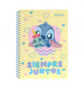 Notizbuch 75002PTR, Disney Stitch, gelb, B5, kariert, 80g, 50 Blatt / 100 Seiten