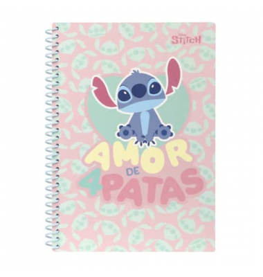 Notizbuch 75019PTR, Disney Stitch, bunt, B5, kariert, 80g, 50 Blatt / 100 Seiten