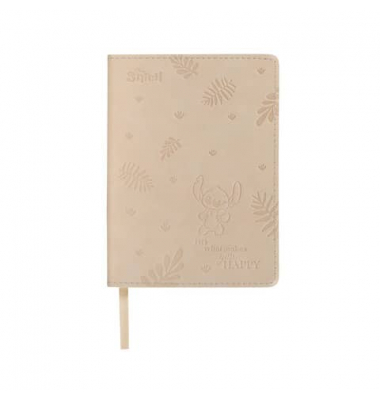 Notizbuch 75118PTR, Disney Stitch, beige, B6, kariert, 80g, 40 Blatt / 80 Seiten