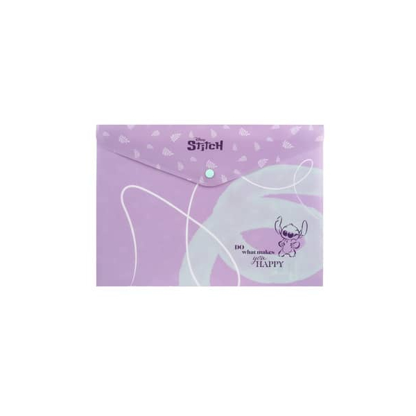 6 Stück Coolpack Dokumententasche 75125PTR, A4, Motiv, Disney Stitch, Polypropylen (PP), Druckknopfverschluss 5903686375125 Coolpack