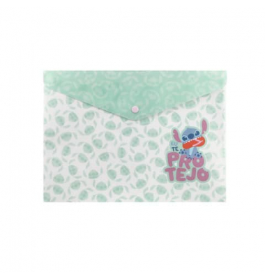 Dokumententasche CoolPack Disney Stitch 75132PTR, A4, bunt, Disney Stitch, Polypropylen (PP), Druckknopfverschluss