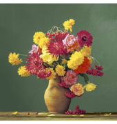 Motivserviette 33x33cm Herbst