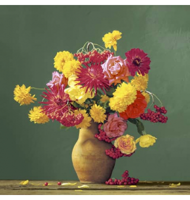 Motivserviette 33x33cm Herbst