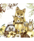 Motivservietten 207458, mehrfarbig / Tiere im Herbst, 3-lagig, 33x33cm