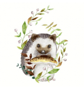 Motivserviette 33x33cm Herbst