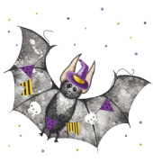 Motivserviette 33x33cm  Halloween