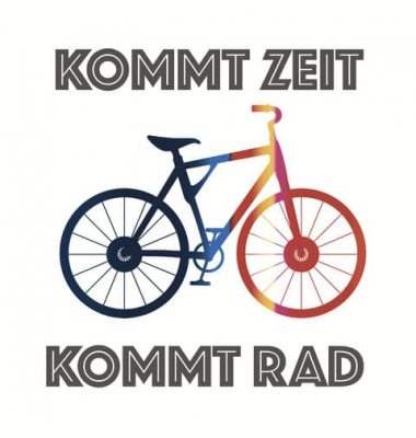 Motivserviette 33x33cm Fahrrad