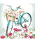 Motivserviette 33x33cm Fahrrad