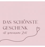 Motivservietten 209232, altrosa / Spruch, Das sch&ouml;nste Geschenk..., 3-lagig, 33x33cm
