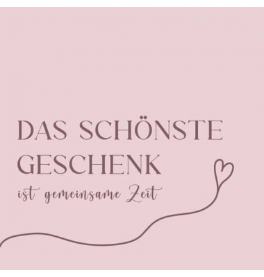 Motivservietten 209232, altrosa / Spruch, Das sch&ouml;nste Geschenk..., 3-lagig, 33x33cm