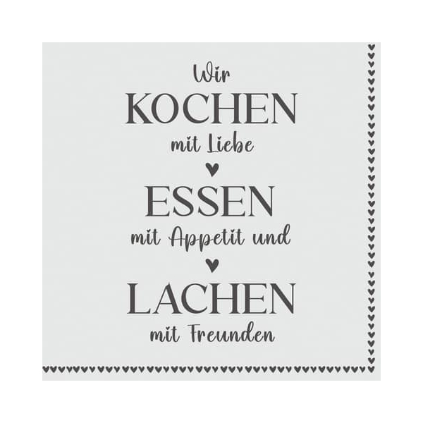 7321012092337 - Motivserviette 33x33cm Spruch 7321012092337 PAPER+DESIGN 7321012092337 - Motivserviette 33x33cm Spruch 7321012092337 PAPER+DESIGN