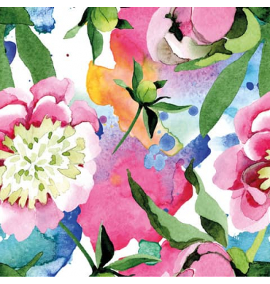 Motivservietten 209983 / Blumen, 3-lagig, 33x33cm