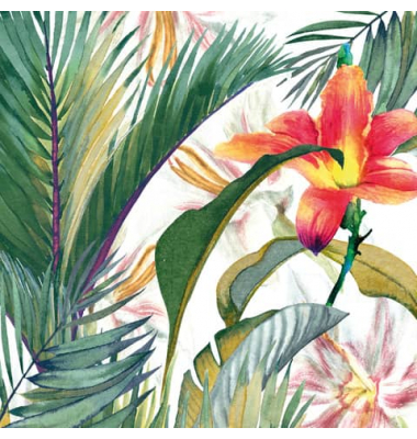 Motivserviette 33x33cm tropic