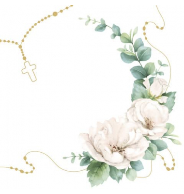 Motivserviette 33x33cm Kommunion