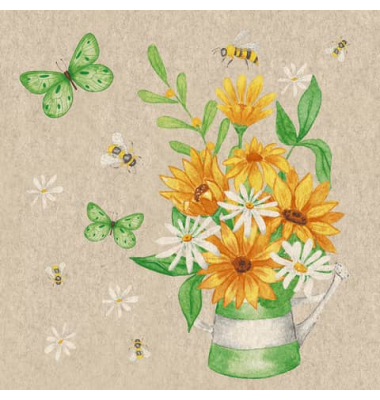 Motivserviette 33x33cm Naturals