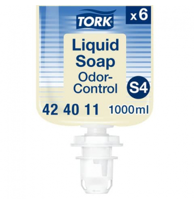 Fl&uuml;ssigseife 424011 Odor-Control, parf&uuml;mfrei, 1000 ml, Nachf&uuml;llflasche