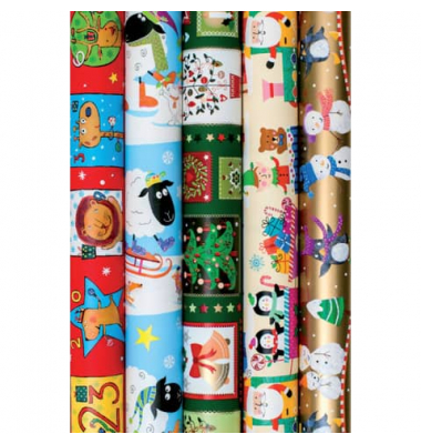 Geschenkpapier 0000200942, Kinder, farbig sortiert