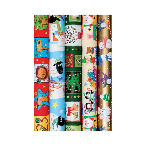 60 Stück Stewo Geschenkpapier 0000200942, Kinder, farbig sortiert 7613074047098 Stewo 5 Meter