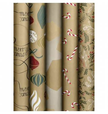 Geschenkpapier 2528 1608 99, farbig sortiert