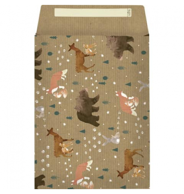 Geschenktüten 2536 5238 60, Wildtiere, 220mm x 300mm