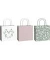 Geschenktasche 2543 5204 99 Olena, Hochzeit, mit Heißfolienprägung, mit gedrehter Papierkordel, 3 Motive sortiert, 200mm x 200mm