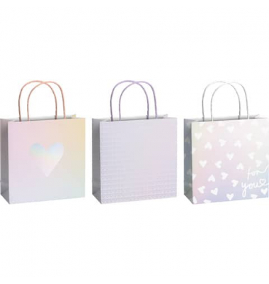 Geschenktasche 2543 5208 99 Liebe Kayla, Liebe, gedrehte Papierkordel, mit Heißfolienprägung, 3 Motive sortiert, 200mm x 200mm