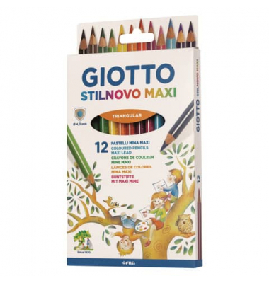 Farbstiftetui 12ST Stilnovo Maxi