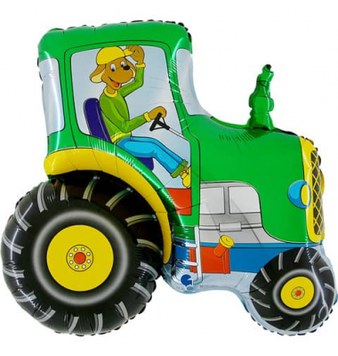 Folienballon Traktor grün
