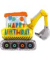 Folienballon Bagger Happy Birthday