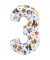 Folienballon Paw Patrol Zahl 3