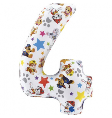 Folienballon Paw Patrol Zahl 4
