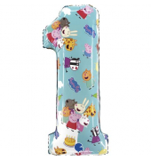 Folienballon Peppa Pig Zahl 1