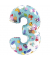 Folienballon Peppa Pig Zahl 3