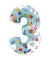 Folienballon Peppa Pig Zahl 3