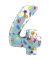 Folienballon Peppa Pig Zahl 4