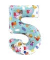 Folienballon Peppa Pig Zahl 5