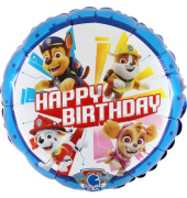 Folienballon Paw Patrol Happy Birthday