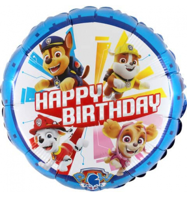 Folienballon Paw Patrol Happy Birthday