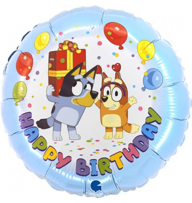 Folienballon Bluey Happy Birthday