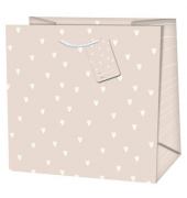 Geschenktasche 22405 TQ, Liebe, Kordel mit Anhänger, Herzchen, 145mm x 150mm