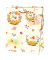 Geschenktasche 22435 TL, neutral, Kordel mit Anhänger, Kürbisse+Blätter, 267mm x 330mm
