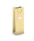 Geschenktasche 224-504 TB Weihnachts-Flaschentragetasche Goldmuster, Weihnachten, gedrehte Kordel mit Karte, Goldmuster, 126mm x