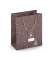 Geschenktasche 224-519 TM Weihnachts-Geschenktragetasche Baum, Weihnachten, gedrehte Kordel mit Karte, Baum/Sterne, 190mm x 230m