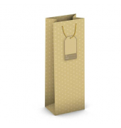 Geschenktasche 224-521 TB Weihnachts-Geschenktragetasche Sterne, Weihnachten, gedrehte Kordel mit Karte, Sterne, 126mm x 360mm